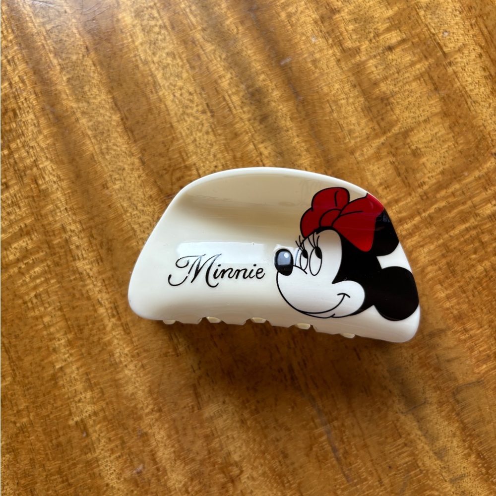 Minnie Mouse Hair Clips - Red and White
